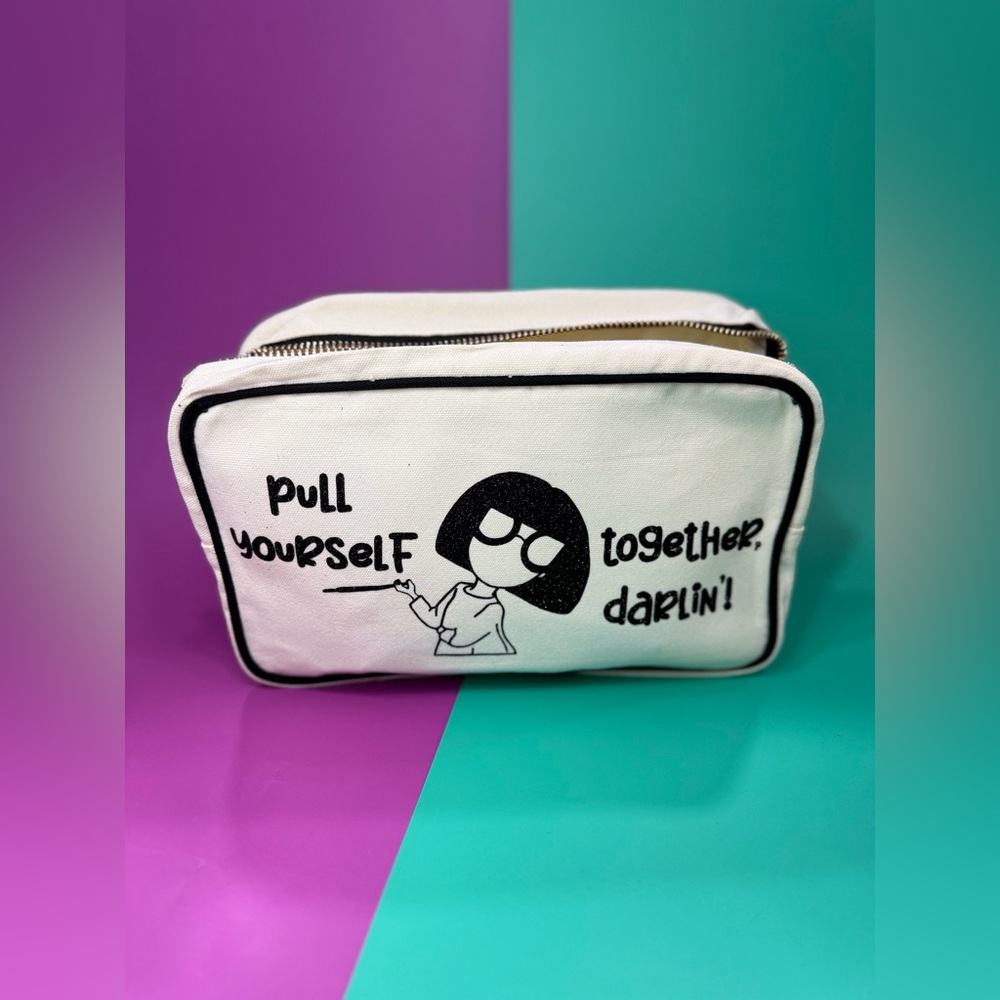 Canvas Cosmetic Pouch: Edna Mode Darling